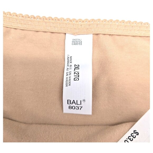 NWT Bali Womens 2XL Beige Tummy Solutions Brief Panty 8037 Seamless Style DFX037 - Picture 4 of 9